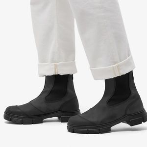 Ganni Black Ankle Boots